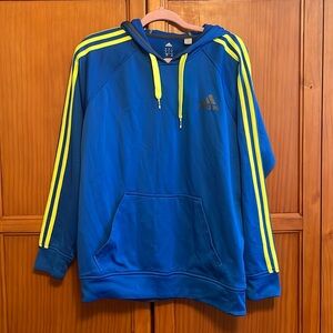COPY - Adidas Essential 3 Stripe Fleece Hoodie Size L